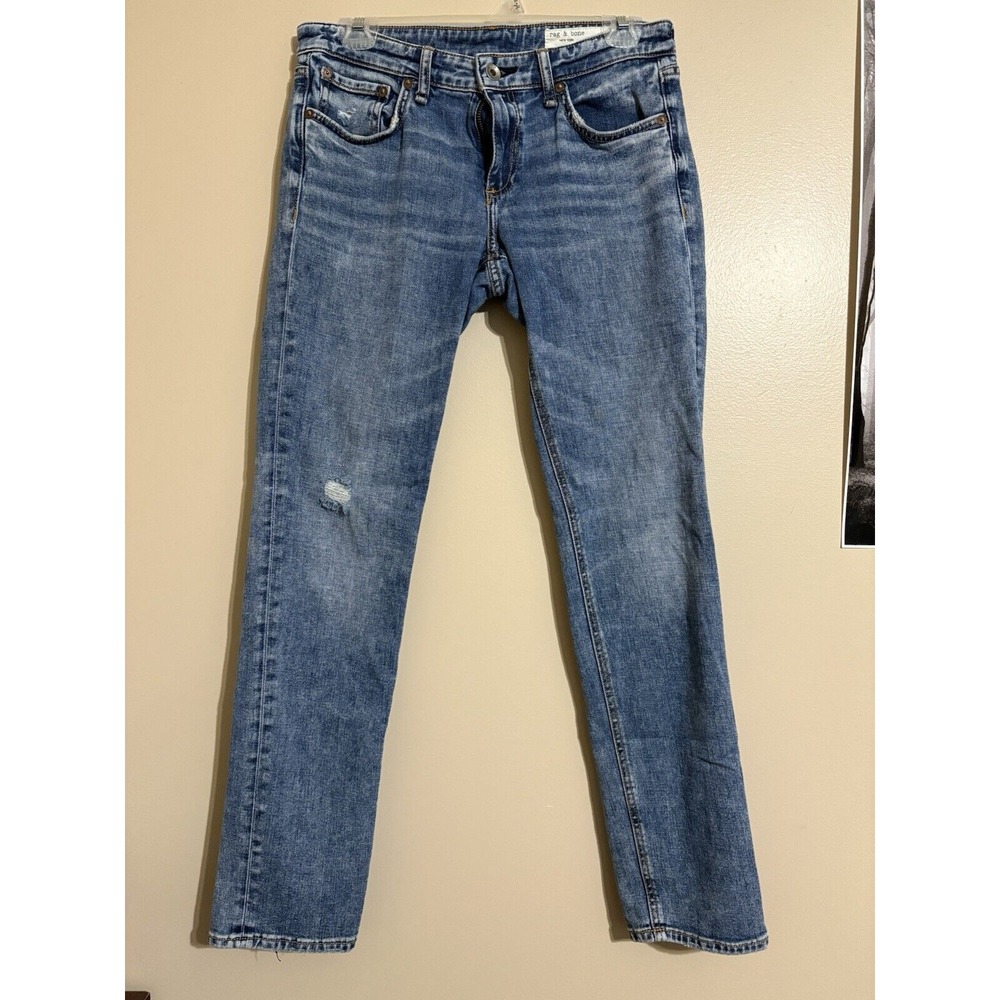 Rag & Bone Jeans 25 Womens Dre Low Rise Slim Boyfriend Denim
